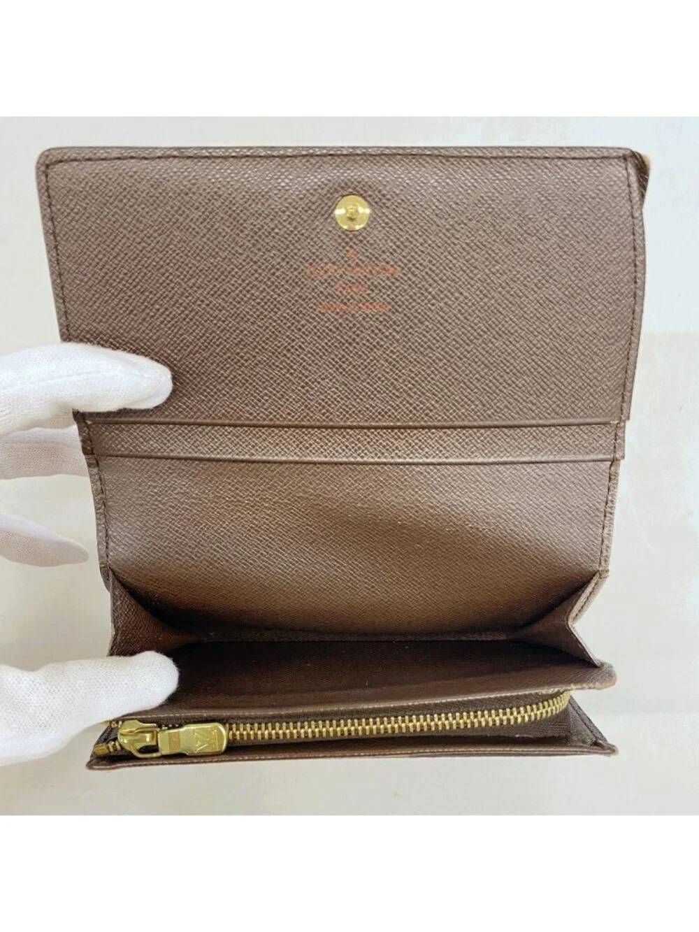 Louis Vuitton Wallet Damier Porte-Monnaie Viennois Tresor Ebene